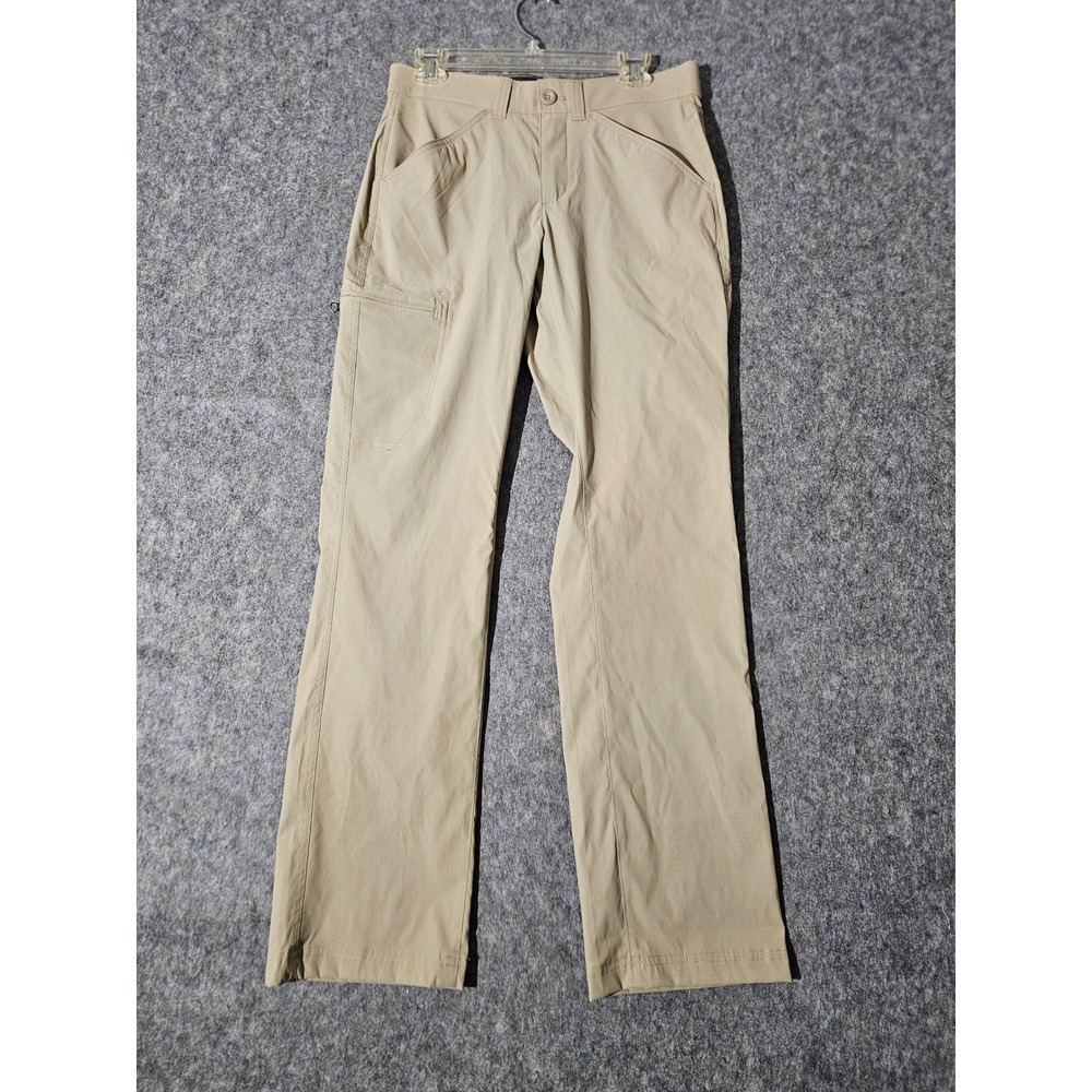 Eddie Bauer Rainier Tech Pant Mens 30x32 Tan Hiking Outdoor Lightweight Stretch